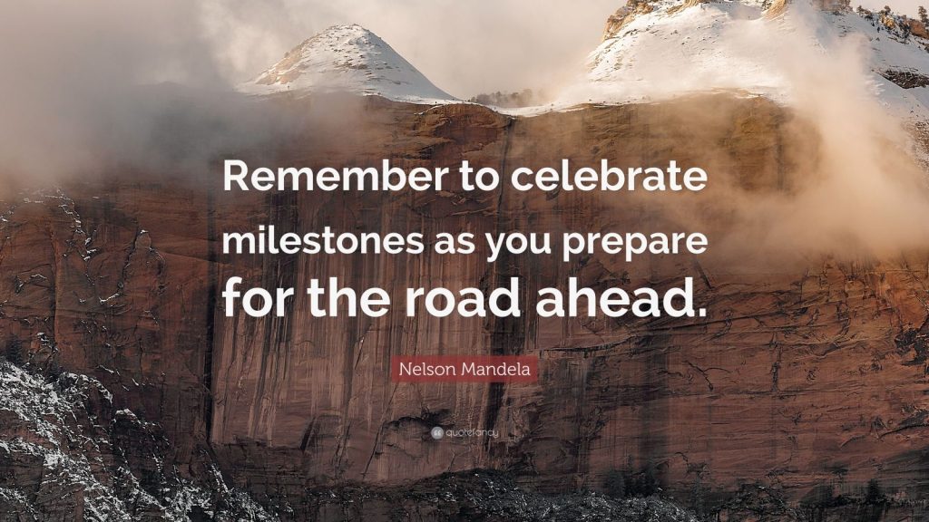 Celebrating Milestones motivation
