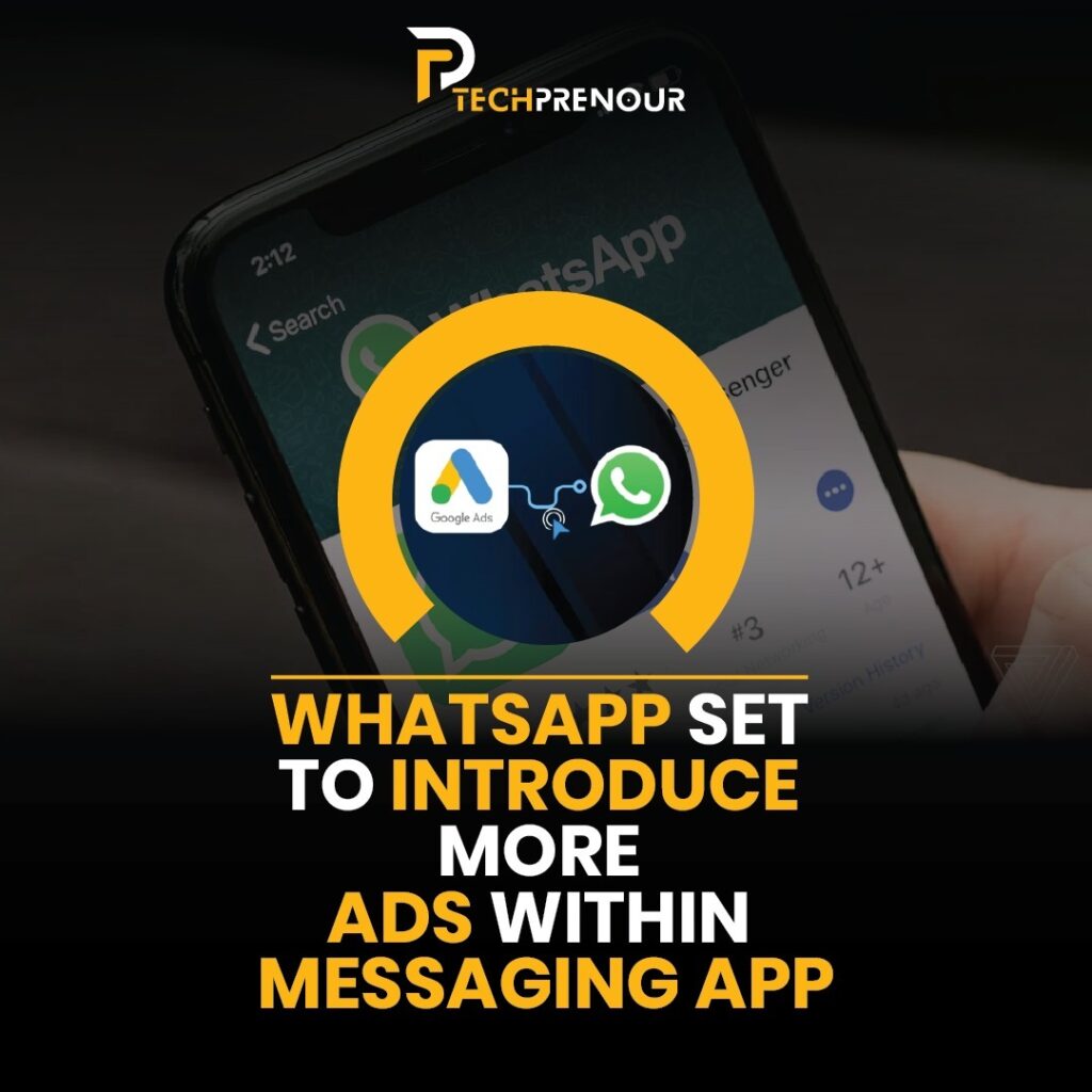 WhatsApp ads in Updates tab