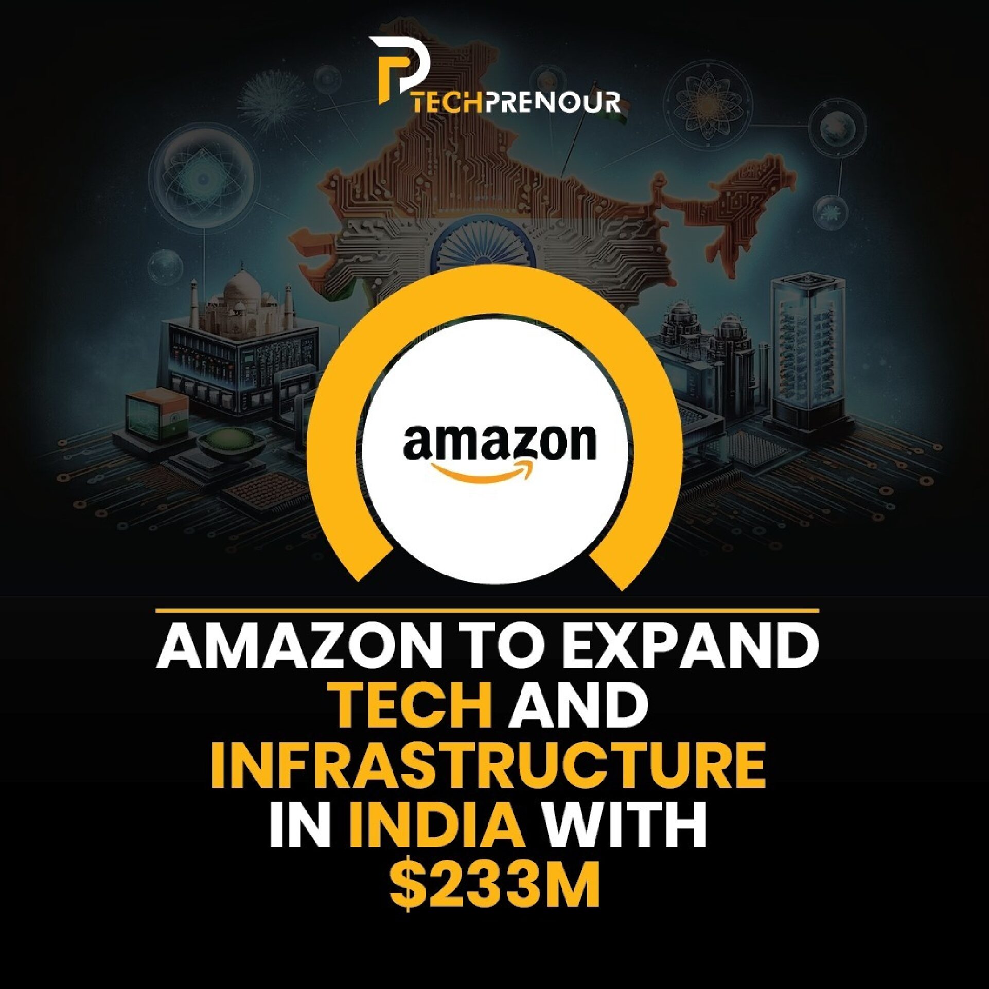 Amazon warehouse and delivery infrastructure in India after $233 million investment